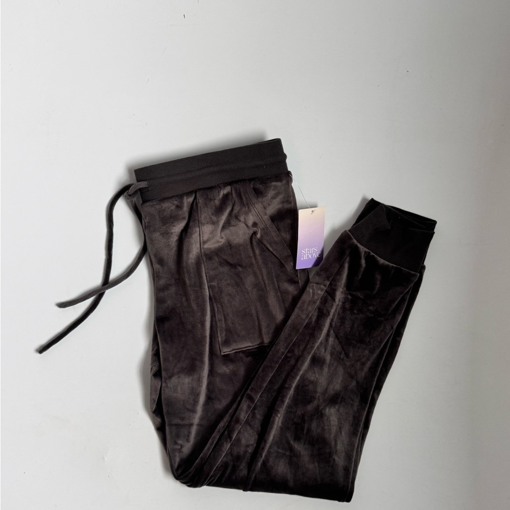 Stars Above (Target) silver/gray Velvet/Velour Joggers